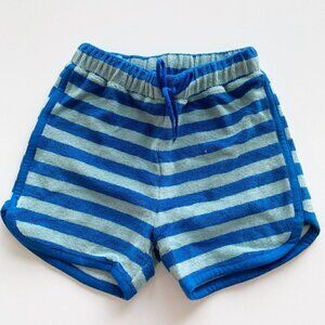 Hanna Andersson Kids Striped Loop Terry Shorts 5T 110 Cm or 6-7 years